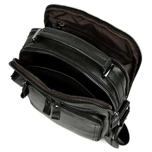 Шкіряна чоловіча сумка через плече та з ручкою Bexhill 26х22х9 см sum0028326 - фото 7