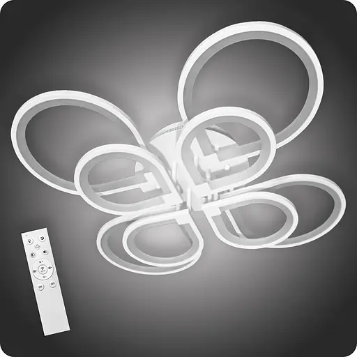 Люстра світлодіодна 517 Light 3color з пультом 264Вт Білий (01006) - фото 1