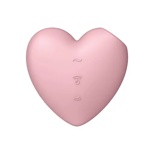 Вакуумний стимулятор клітора з вібрацією Satisfyer Cutie Heart рожевий - фото 6