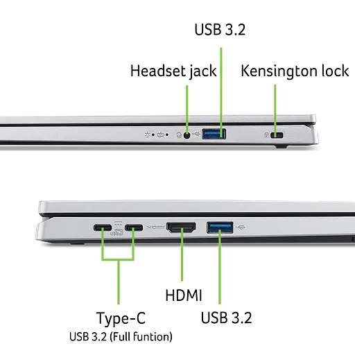 Ноутбук Acer Aspire Go 15 AG15-71P-58WM i5-1334U la 46GHz,15.6'',IPS,16GB DDR5,512GB,Без ОС - фото 12