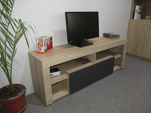 Тумба під телевізор із 4 полицями М-ЗОН Джеко 140 Німфея Альба (MZN-031034) - фото 6