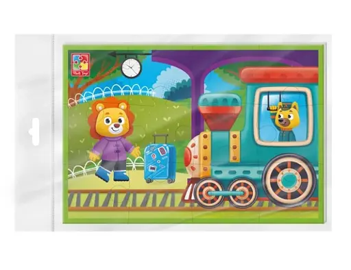 Игра развивающая Vladi Toys мягкие пазлы А5 Поезд, VT1104-22 (укр)