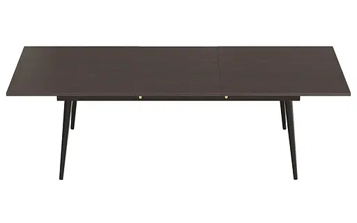 Стіл журнальний трансформер Dandi Small Ferrum-decor 45x120(160)x60 Чорний метал ДСП Венге Магія 16 мм (FRD-106787) - фото 7