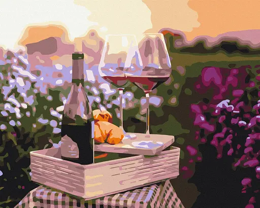 Картина за номерами на підрамнику Brushme Романтика в лаванді