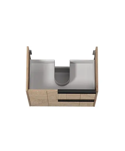 Тумба Мойдодир Illusion 70-A под умывальник дуб натуральный Дуб - фото 5