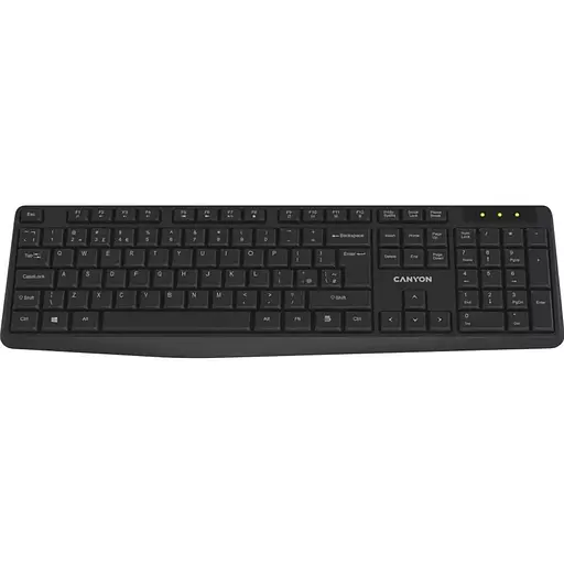Клавіатура Canyon KB-W01 Wireless Black (CNE-CKEYW01) - фото 1