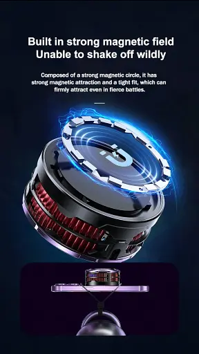 Кулер активне охолодження для телефону / планшета Memo CX08 AI c магнітним і механічним кріпленням Purple (18515) - фото 6