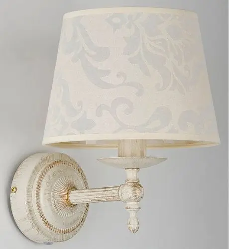Світильник настінний(бра) з абажуром ALFA Roksana White 18530 - фото 1