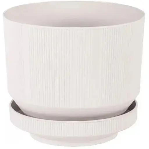 Вазон LUX №2 3.3l 185х160mm off-білий