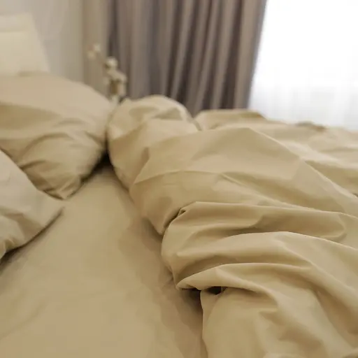 Комплект постельного белья Кретон нежно-желтого цвета Duna - двуспальный - фото 2