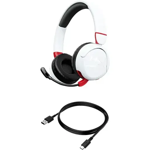 Гарнітура HyperX Cloud Mini mini-jack/BT 1.2м біло-червона - фото 6