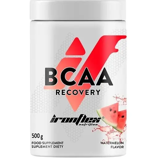 Амінокислота BCAA IronFlex BCAA Recovery 500 г Кавун - фото 1