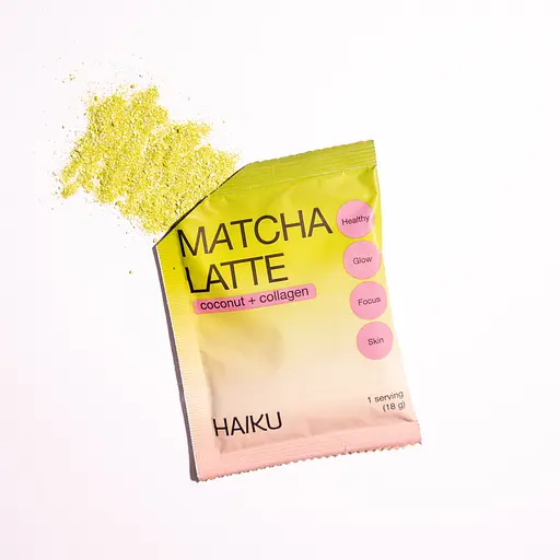 Чай матча-лате Haiku з кокосовим молоком та колагеном (10 шт в упаковці) - фото 3