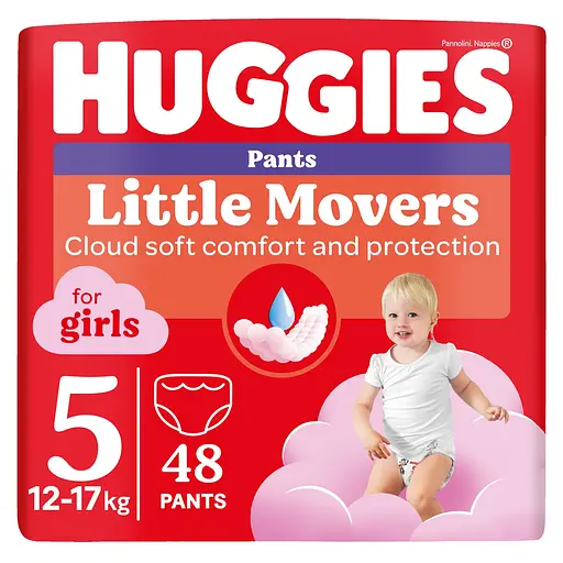 Уценка. Подгузники-трусики Huggies Little Movers Pants 5 (12-17 кг) 48 шт.