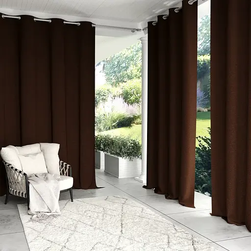 Штора уличная водонепроницаемая для беседки (2.6 х 1.45 м) Коричневый - фото 2