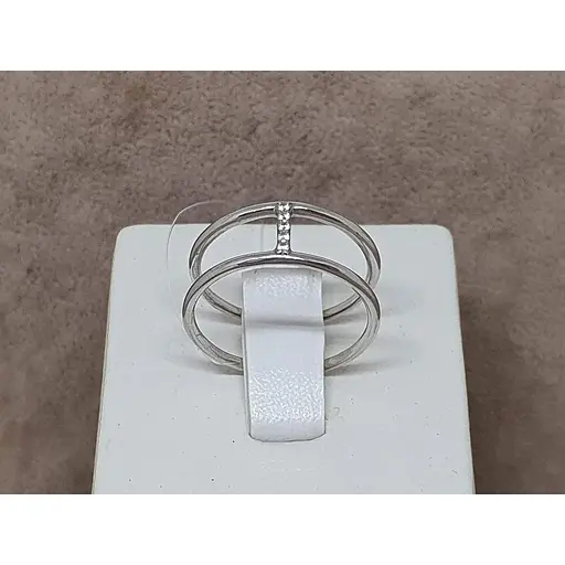 Срібне кільце Qvaliz з фіанітами. 901-01008 17,5 - фото 4