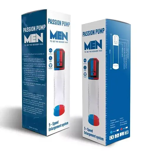 Автоматична вакуумна помпа Men Powerup Passion Enlargement system Red що перезаряджається 5 режимів - фото 3
