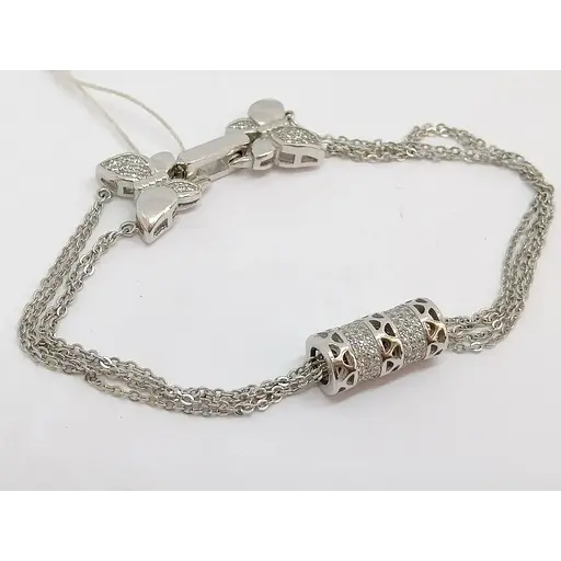 Серебряный браслет Silvex 925 с фианитами. Б2Ф/716 - фото 2