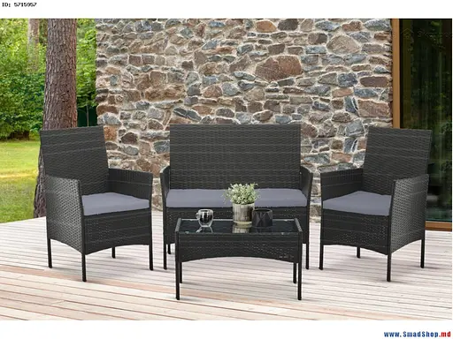 Набір садових меблів GardenLine Reno Grey - фото 4