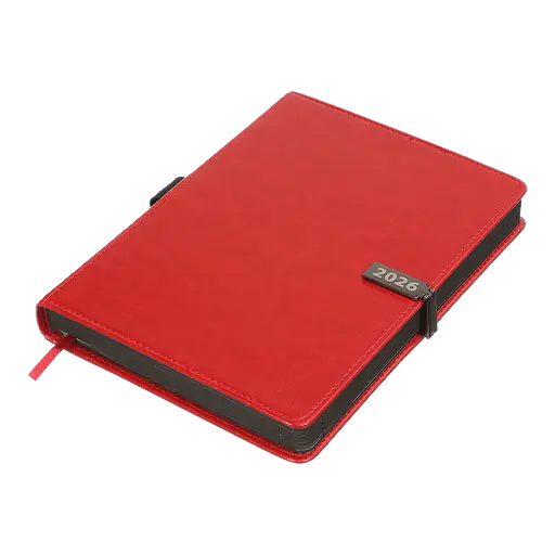 Ежедневник датированный Buromax Legend 2026 A5 искусственная кожа красный (BM.21149-05) - фото 3