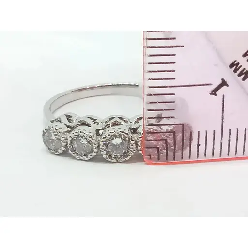 Золоте кільце Гаразд з фіанітами. 3523570Б 18 - фото 7