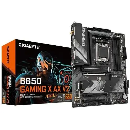 Материнская плата Gigabyte AM4 (A520) B650 Gaming X AX V2, B650, 4xDDR5, Int.Video (CPU), 4xSATA3, 3xM.2, 1xPCI-E 4.0 x16, 2xPCI-E 3.0 x16, Realtek 7.1, Realtek 2.5Gb, WiFi 6E, Bluetooth 5.3, 8xUSB3.2/7xUSB2.0, HDMI/DP, ATX - фото 2