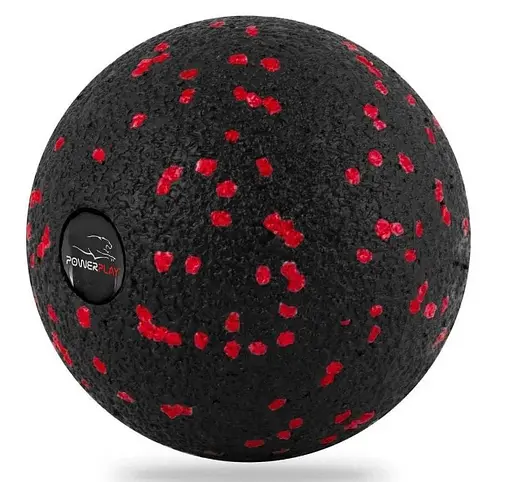 Набір для масажу та йоги PowerPlay PP_4097 (Ролик 30*10 + 2-ва мячі) Black + гумка 11 кг (PP_4097_Black) - фото 3