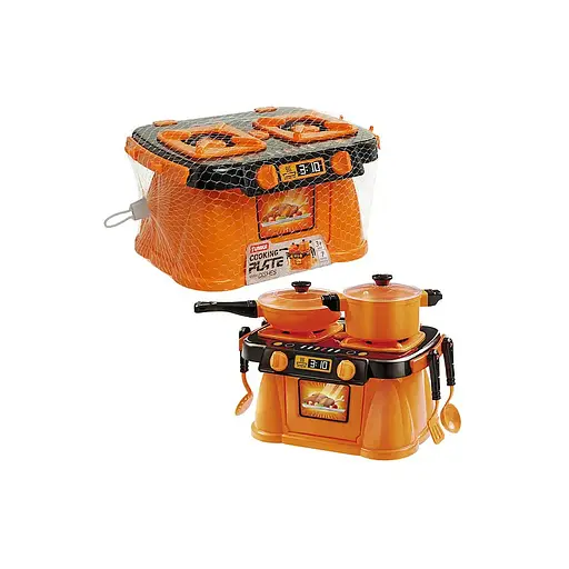 Ігровий набір Кухонна плита "Cooking Plate with Dishes" ЮНІКА 71818 7 предметів - фото 2