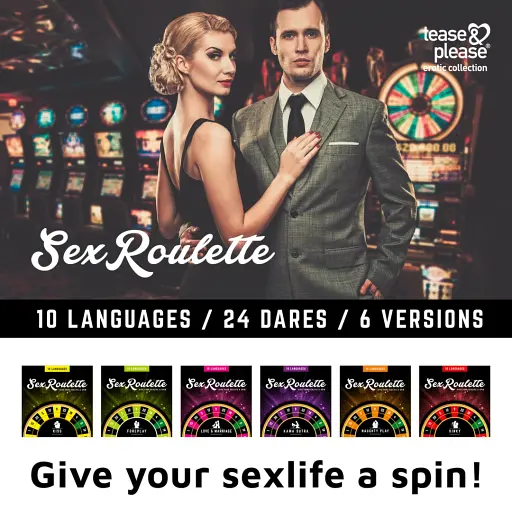 Еротична гра Tease Please Sex Roulette Kamasutra (помаранчевий) - фото 11