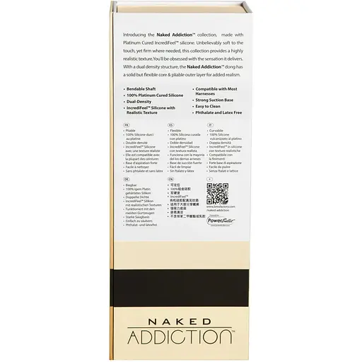 Фаллоимитатор Addiction Naked - 9" silicone Dual Density Bendable Dildo Vanilla - фото 10