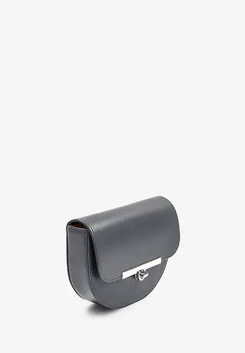 Жіноча шкіряна сумка поясна-кроссбоді Bridget сірий - фото 5