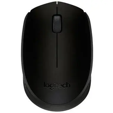 Миша Logitech B170 чорний USB бездротова оптична 800 dpi 3 кнопки 1xAA (910-004798) - фото 1