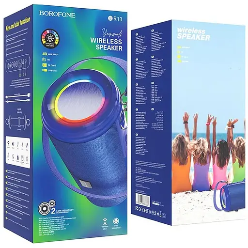 Bluetooth Колонка Borofone BR13 Young sports Blue - фото 2