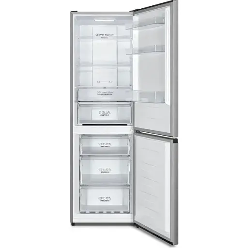 Холодильник Gorenje з нижн. мороз. камерою 185х60х60 см 2 дв. Х 207л М 93 л A++ NoFrost Plus Fresh zone зовн. диспл сірий - фото 2