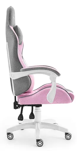 Компьютерное кресло Hell's Rainbow Pink-Gray тканина - фото 3