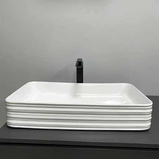 Умивальник VBI Volturino білий накладний VBI-012619, Білий - фото 3