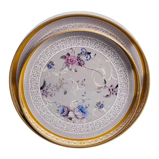 Набір підносів Yiwu HP-HK-18 Vintage декоративні пластикові 2 шт. - фото 1