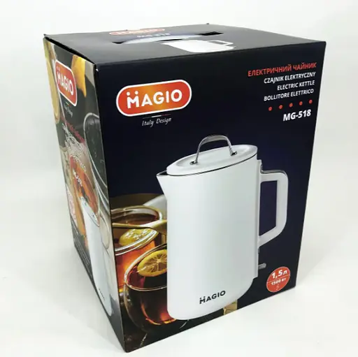 Электрочайник термос MAGIO MG-518 1,5 л цельно литой1500 Вт Белый - фото 9