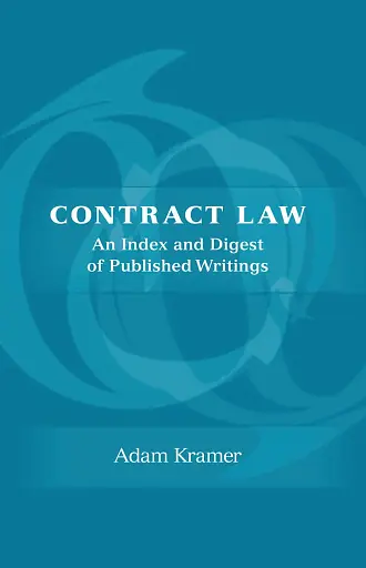 Contract Law: An Index and Digest of Published Writings