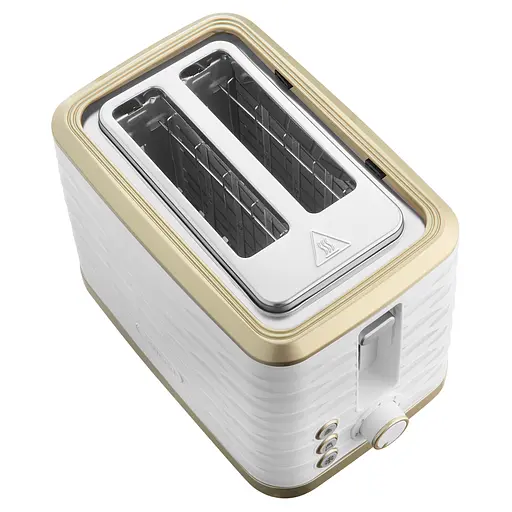 Тостер Sencor 930 Вт підігрів розморожування підсвічування пластик біло-золотий - фото 4