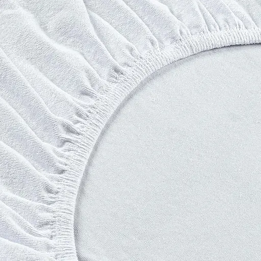 Простирадло махрове на резинці Home Line 90x200х20 см білий (193947) - фото 2