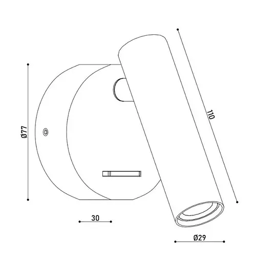 Бра Kloodi DECO WA-PIANO R110 3K BK - фото 9