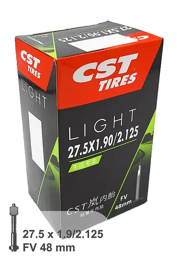 Камера велосипедна CST Light 27.5x1.9/2.125 FV 48 мм (G0001343) - фото 3