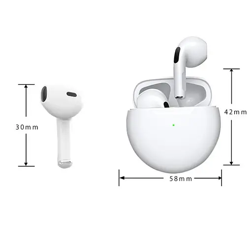 Беспроводные наушники WUW-R196, TWS, BT5.0, 30mAh, 180mAh, 4h, white - фото 2