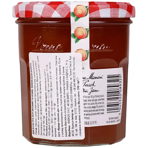 Джем Bonne Maman экстра персиковый 370 г - фото 2