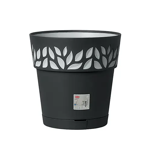Вазон пластиковый OPERA CLOE, круглый, с автополивом, 30 см, 11,8 л (94153)