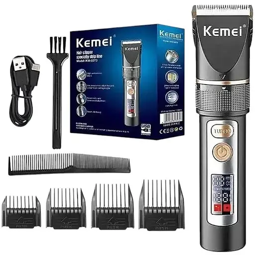 Акумуляторна машинка для стрижки волосся Kemei KM-5073