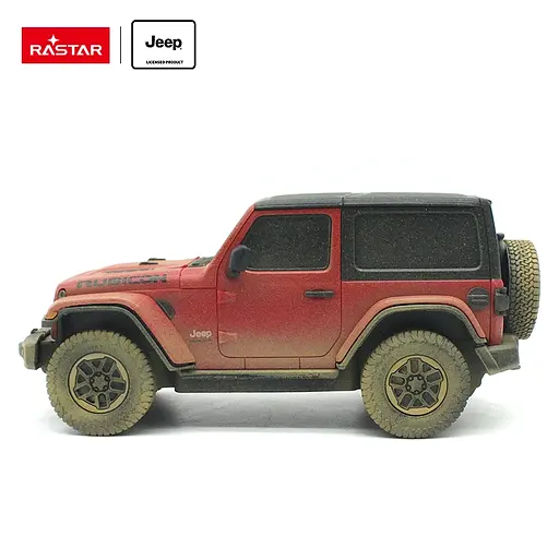Машинка Rastar Jeep Wrangler JL на управлінні 1:24 червоний БРУДНА ВЕРСІЯ 79500-4 - фото 4