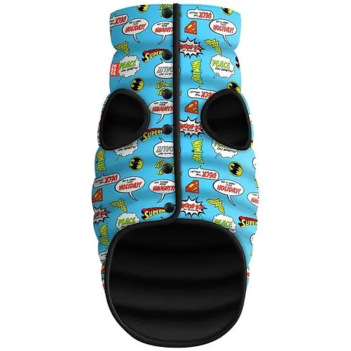 Курточка для собак Waudog Clothes з малюнком "Ліга Справедливості", L65, В 87-90 см, С 60-65 см