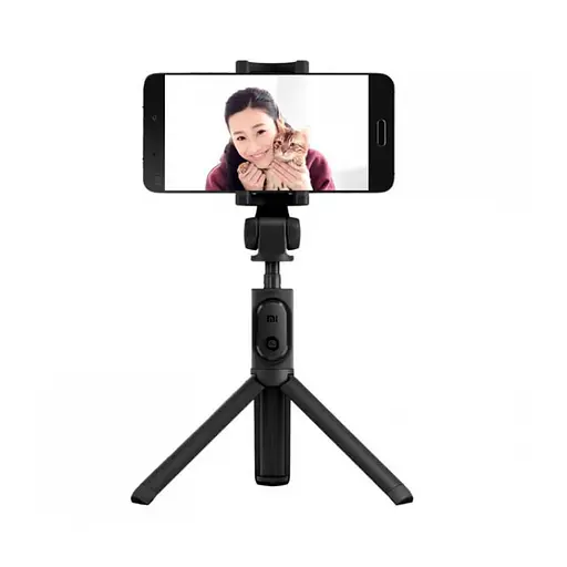 Тренога монопод Xiaomi self bracket с Bluetooth кнопкой беспроводной - фото 2